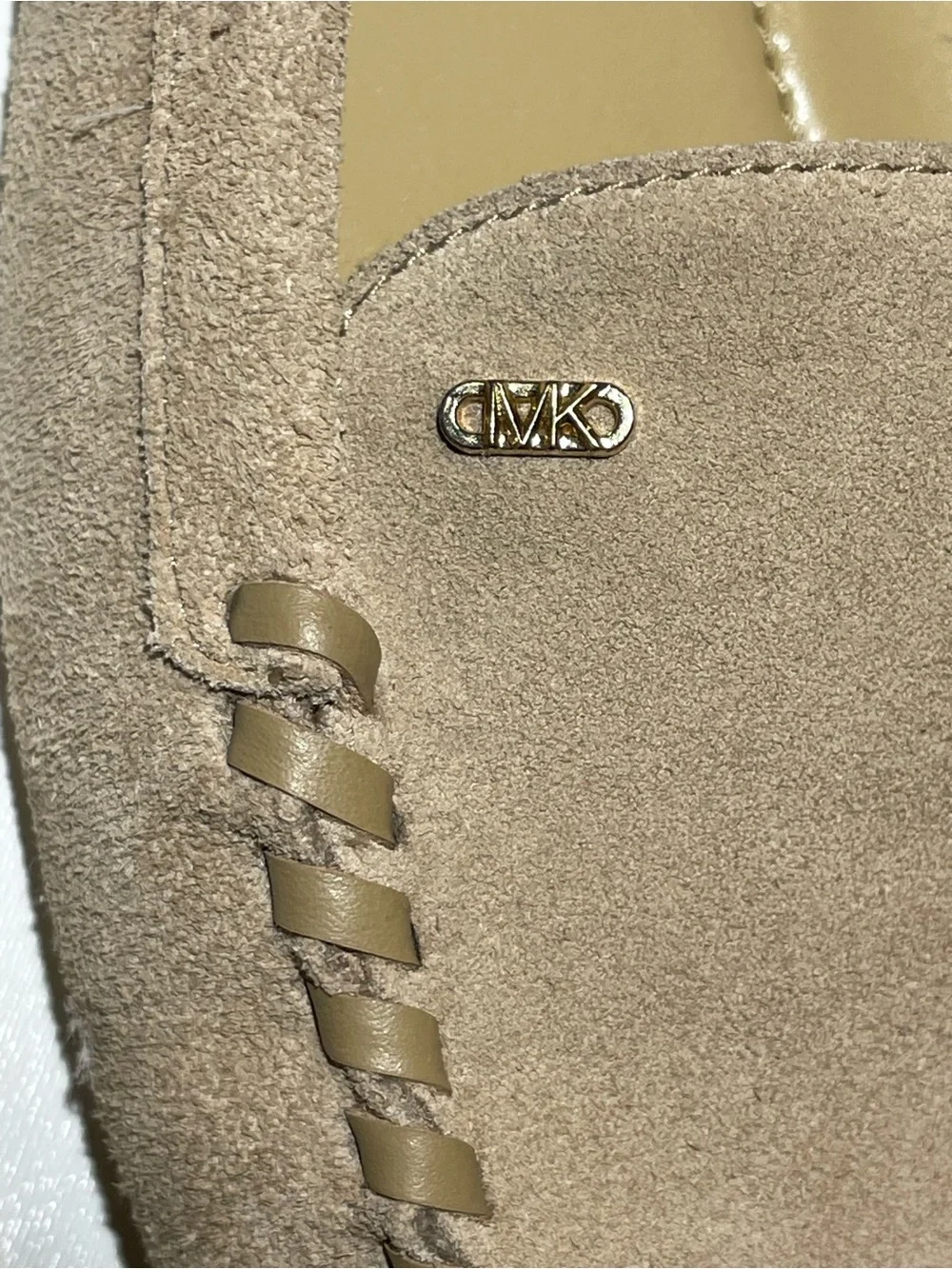 Michael Michael Kors Eve Driving Moccasin Loafer Camel Suede Women’s Size 9.5 M